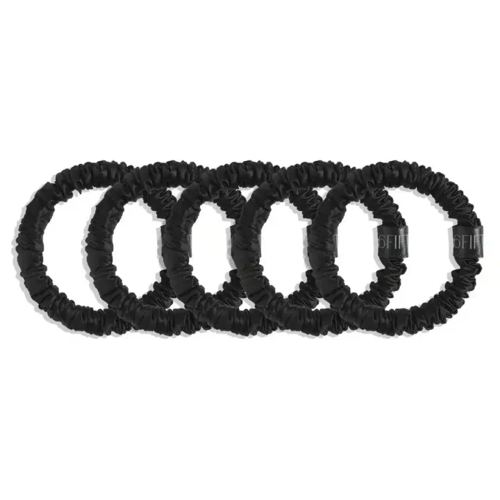 blackout | slim silk scrunchies