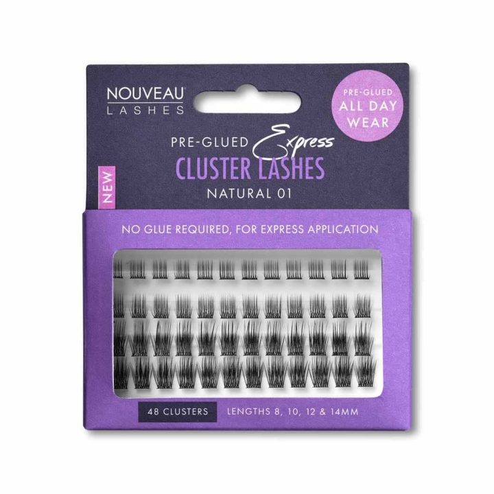 Nouveau Lashes Pre-Glued Express Cluster Lashes / Natural 01