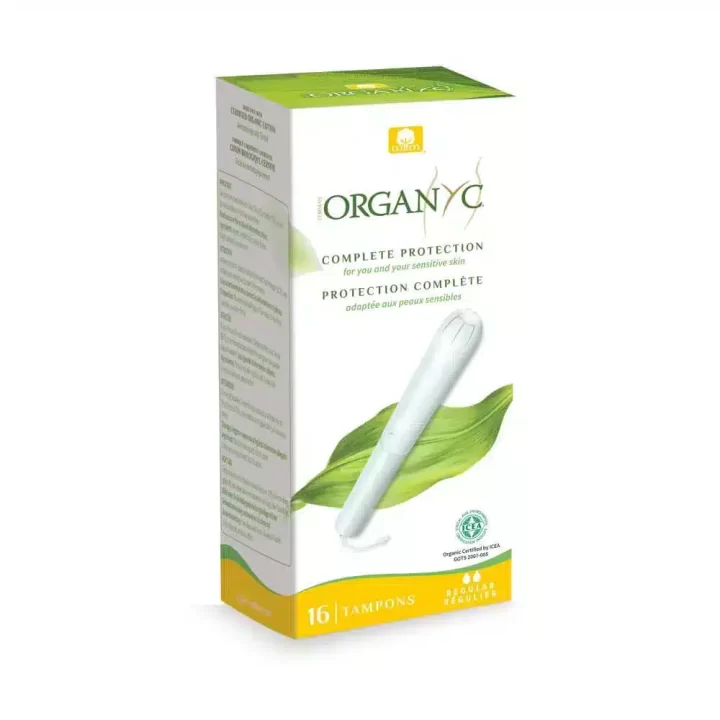 Organyc Cardboard Applicator Tampons Regular