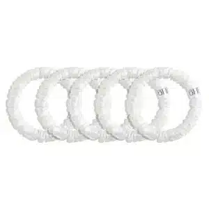 snowy | slim silk scrunchies