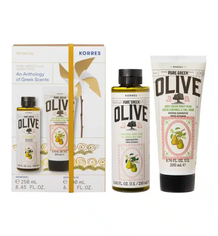 Pure Greek Olive Honey Pear – Body Care Gift Set
